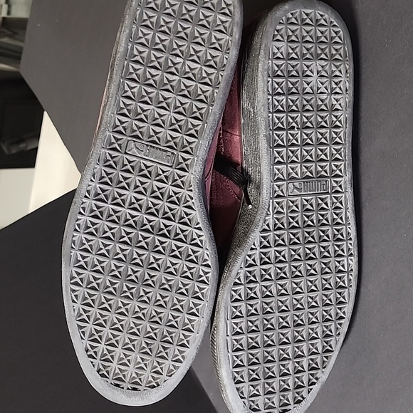 Suede wine colored Puma High tops sz 12 Mens - Picture 6 of 10